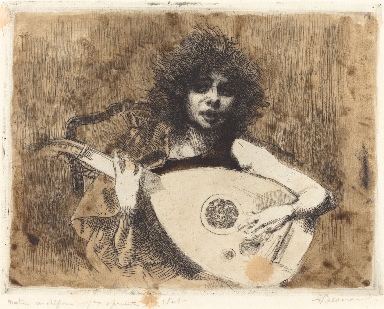 Lutspelaren, 1922. av Paul Albert Besnard