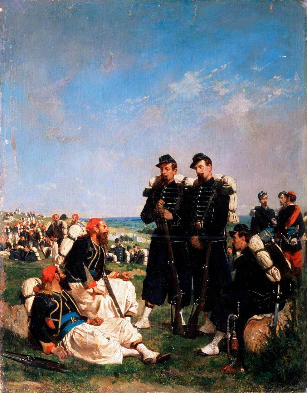 Ett franskt läger nära Sevastopol, 1800-talet av Paul Alexandre Protais