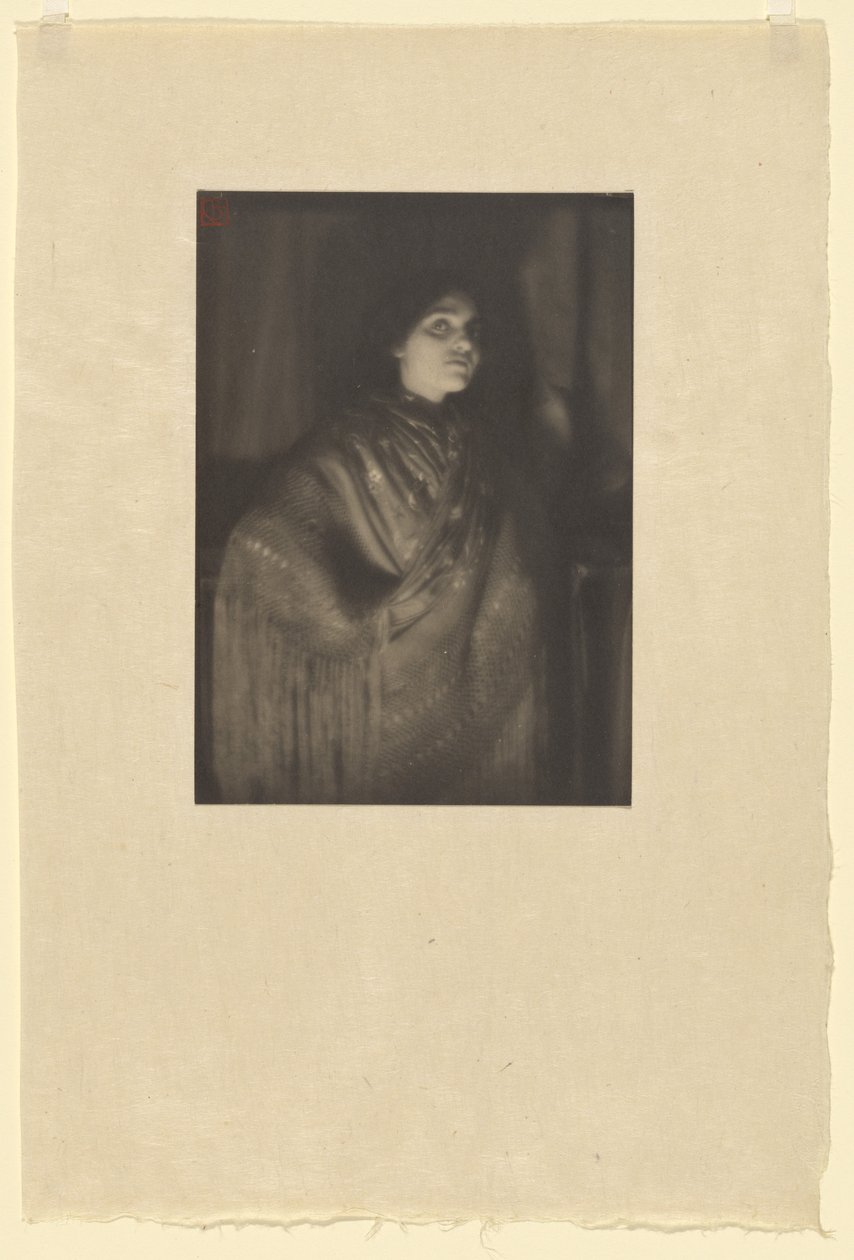 Porträtt av Rose Cohen i spansk sjal / Rose Cohen, spansk sjal av Paul B. Haviland