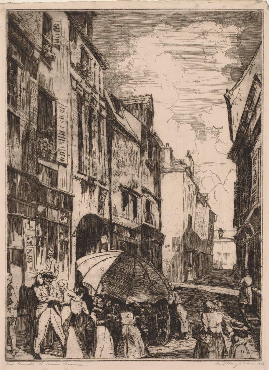 Rue Grande, Le Mans, Frankrike av Paul B. Travis