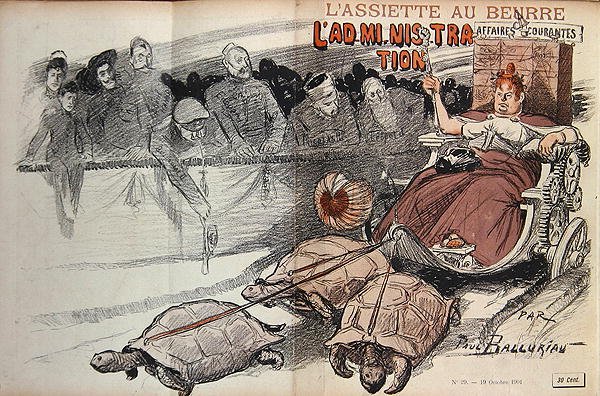 Karikatyr av den franska administrationen, ur "L