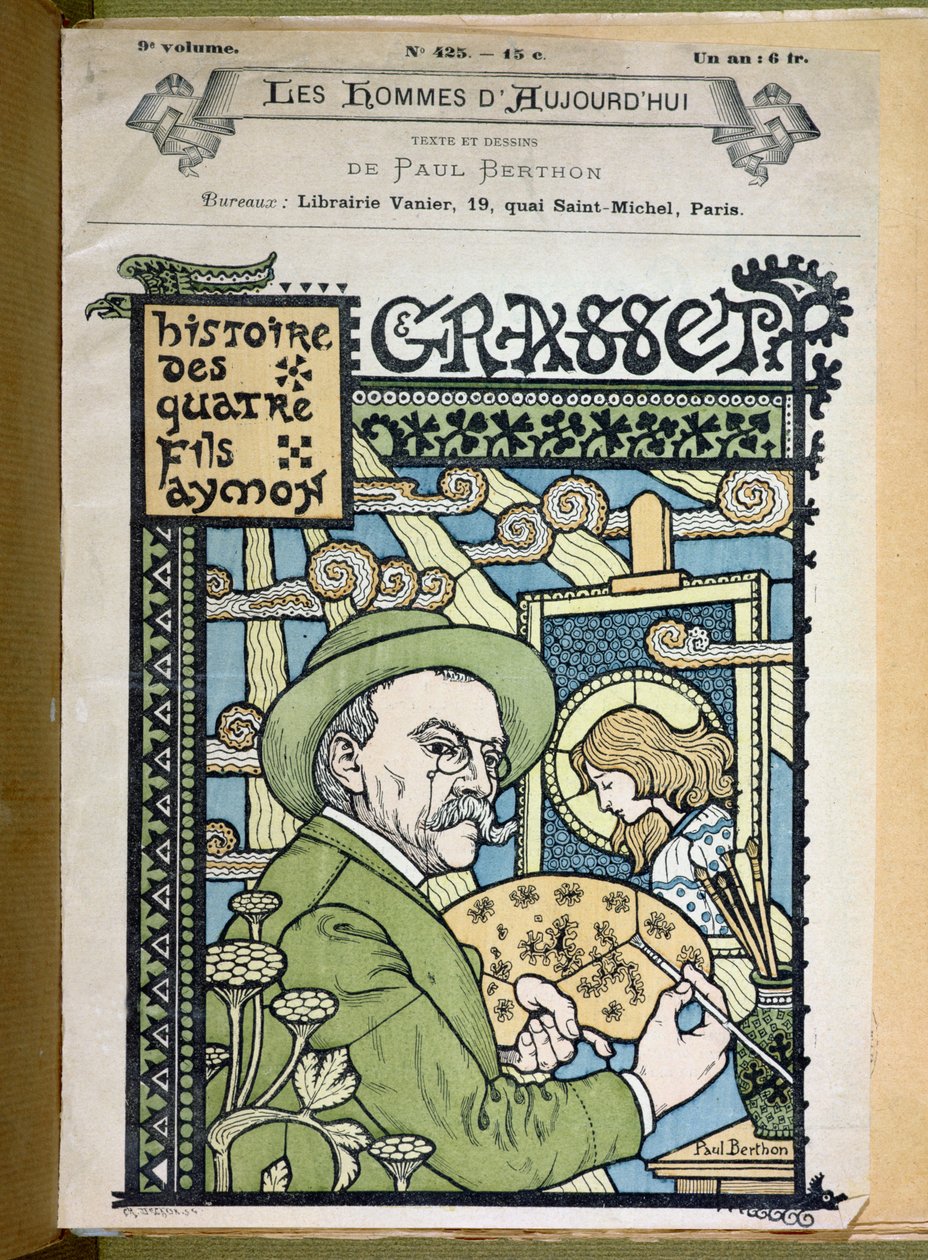 Porträtt av Eugene Grasset (1841-1917) från "The Men of Today" av Paul Berthon