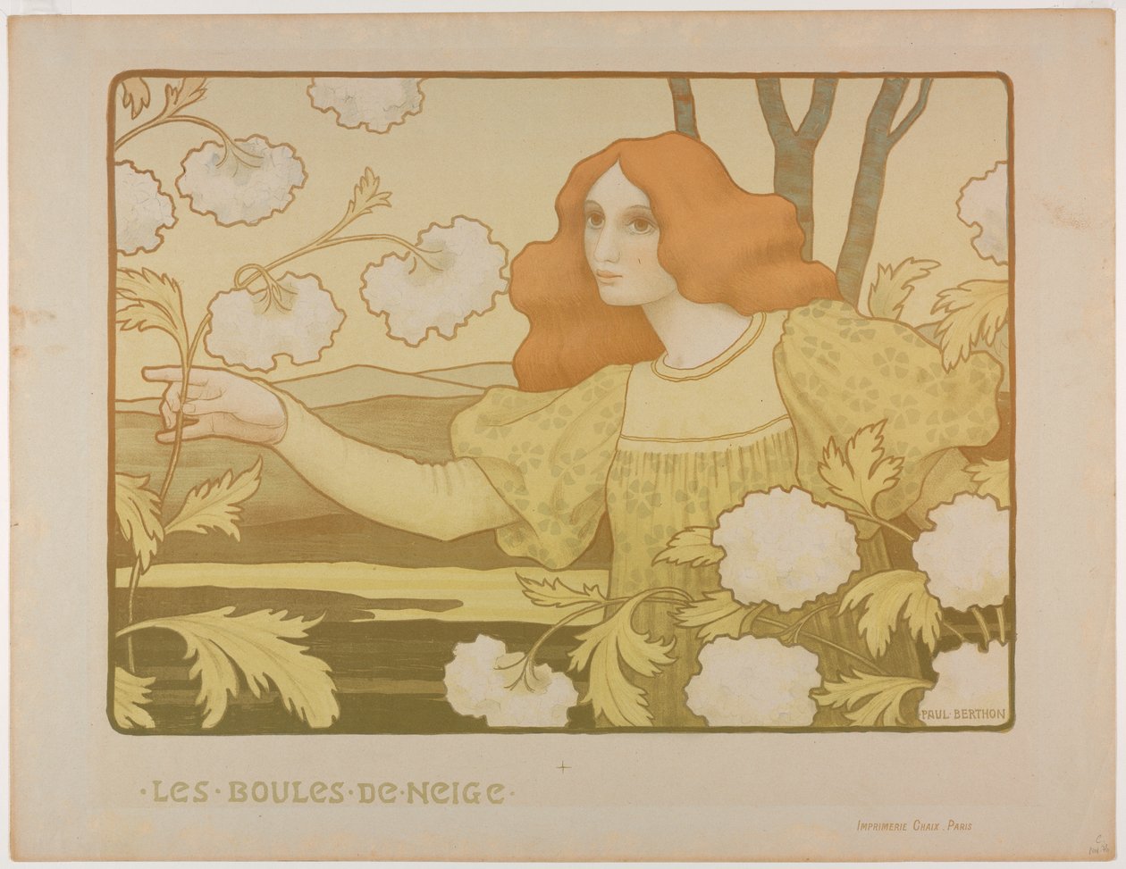 Snöbollar, ca. 1900. av Paul Berthon