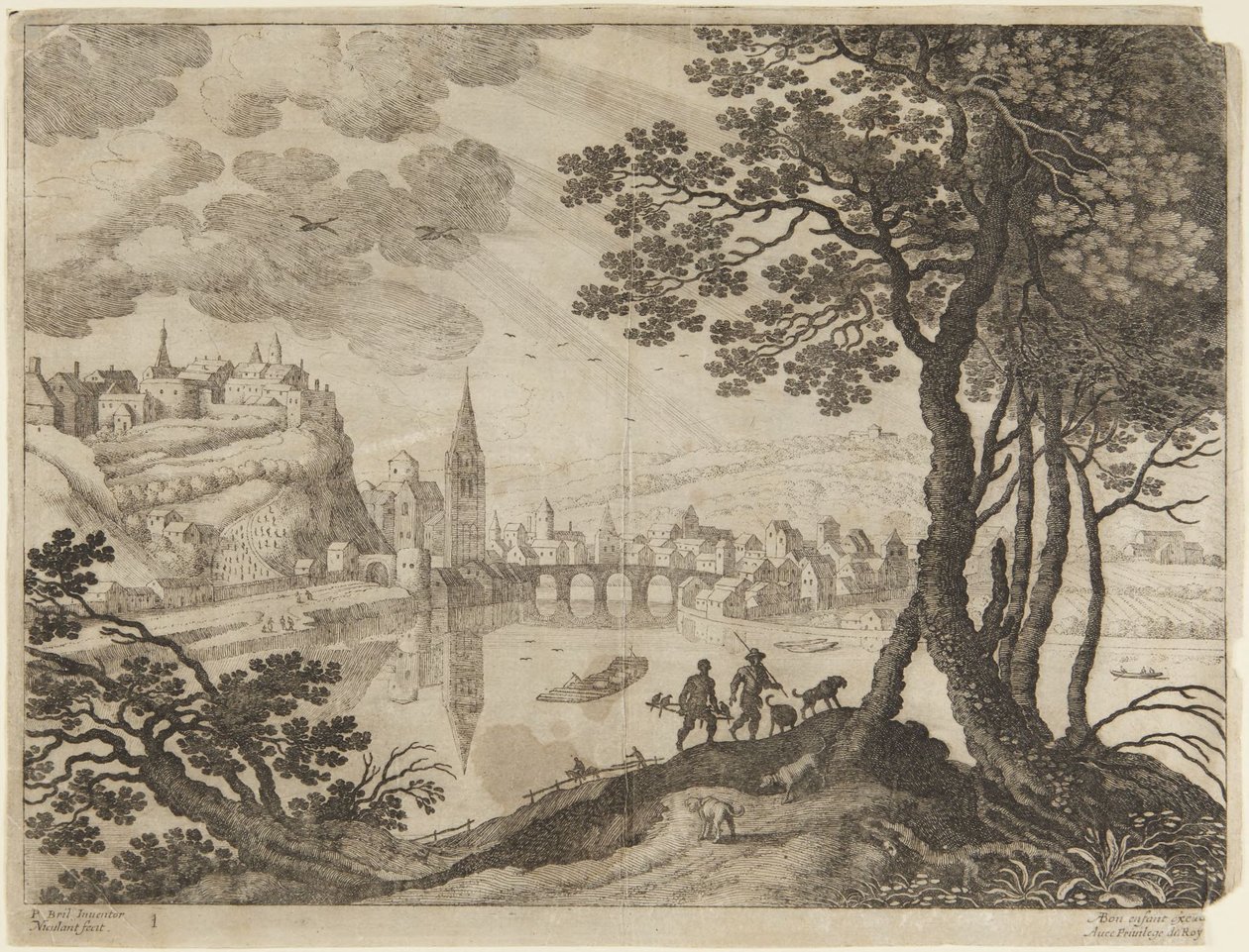 Stad och flod av Paul Bril