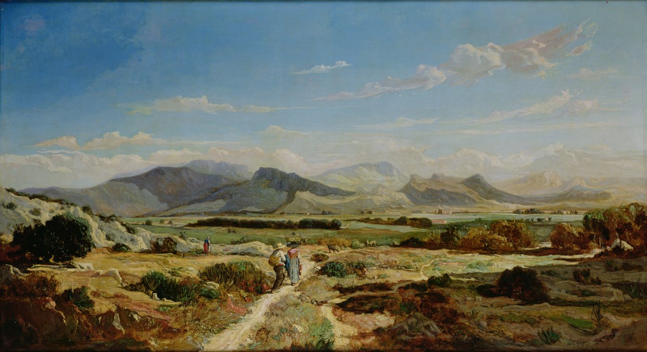 Kullar nära Allauch, 1862 av Paul Camille Guigou