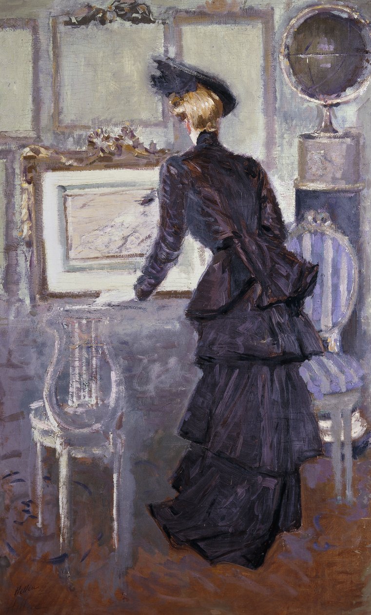 Daisy, prinsessan av Pless i konstnärens studio, 1907 av Paul Cesar Helleu