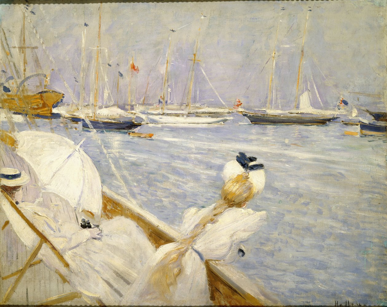 Dora Hugo och Konstnärens fru; Dora Hugo och konstnärens fru, av Paul Cesar Helleu
