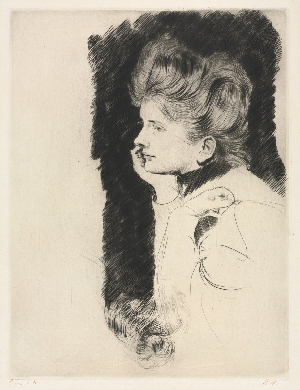 Chef för en kvinna. av Paul Cesar Helleu