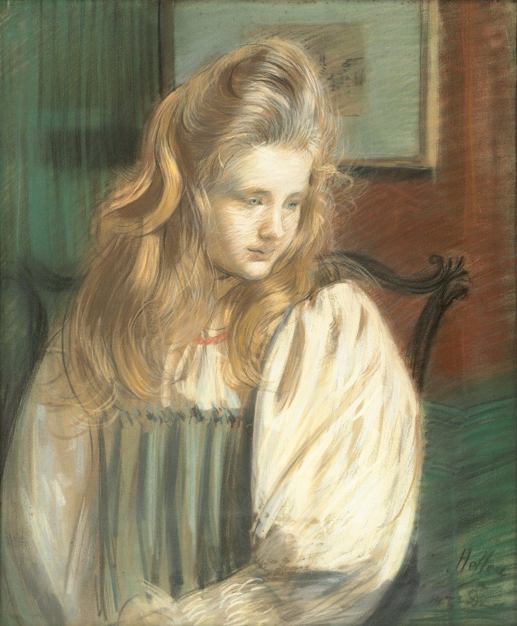 Porträtt av Jessie Margery Dunthorne, av Paul Cesar Helleu