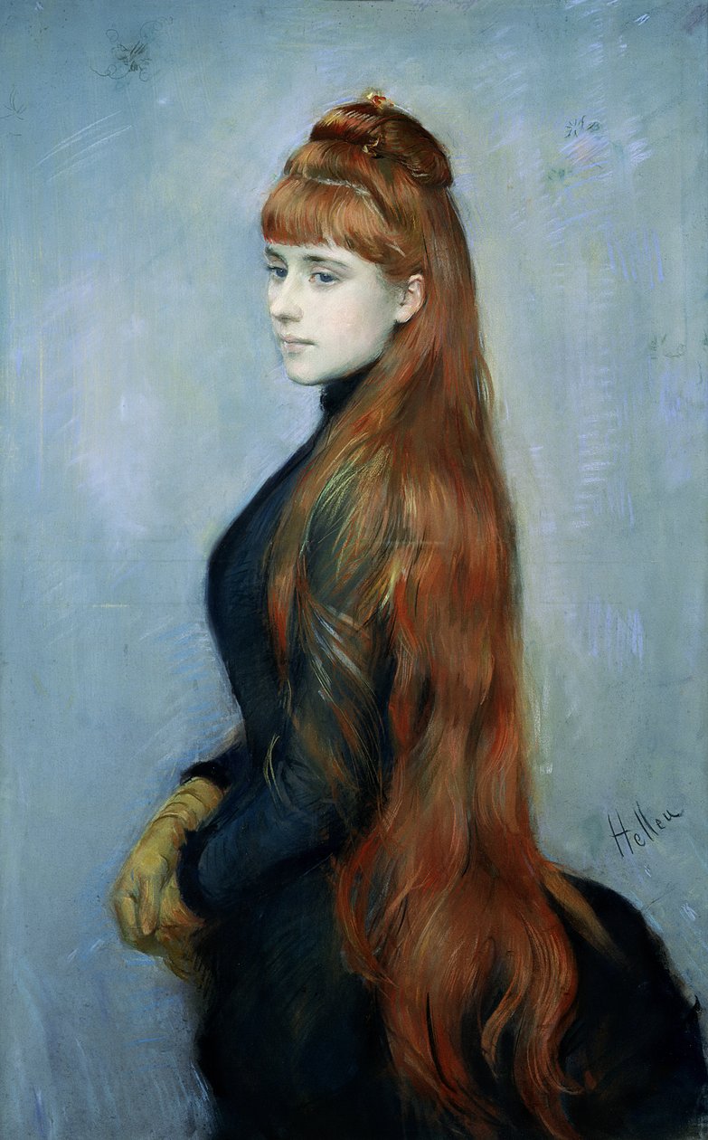 Porträtt av Mademoiselle Alice Guerin av Paul Cesar Helleu