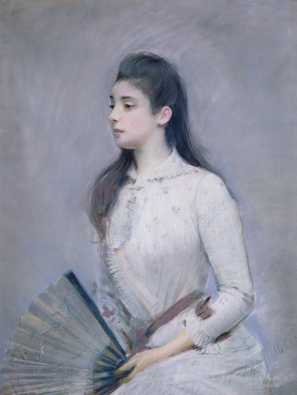 Porträtt av Marie Jeanne Gouzien, 18889 (pastell på papper) av Paul Cesar Helleu
