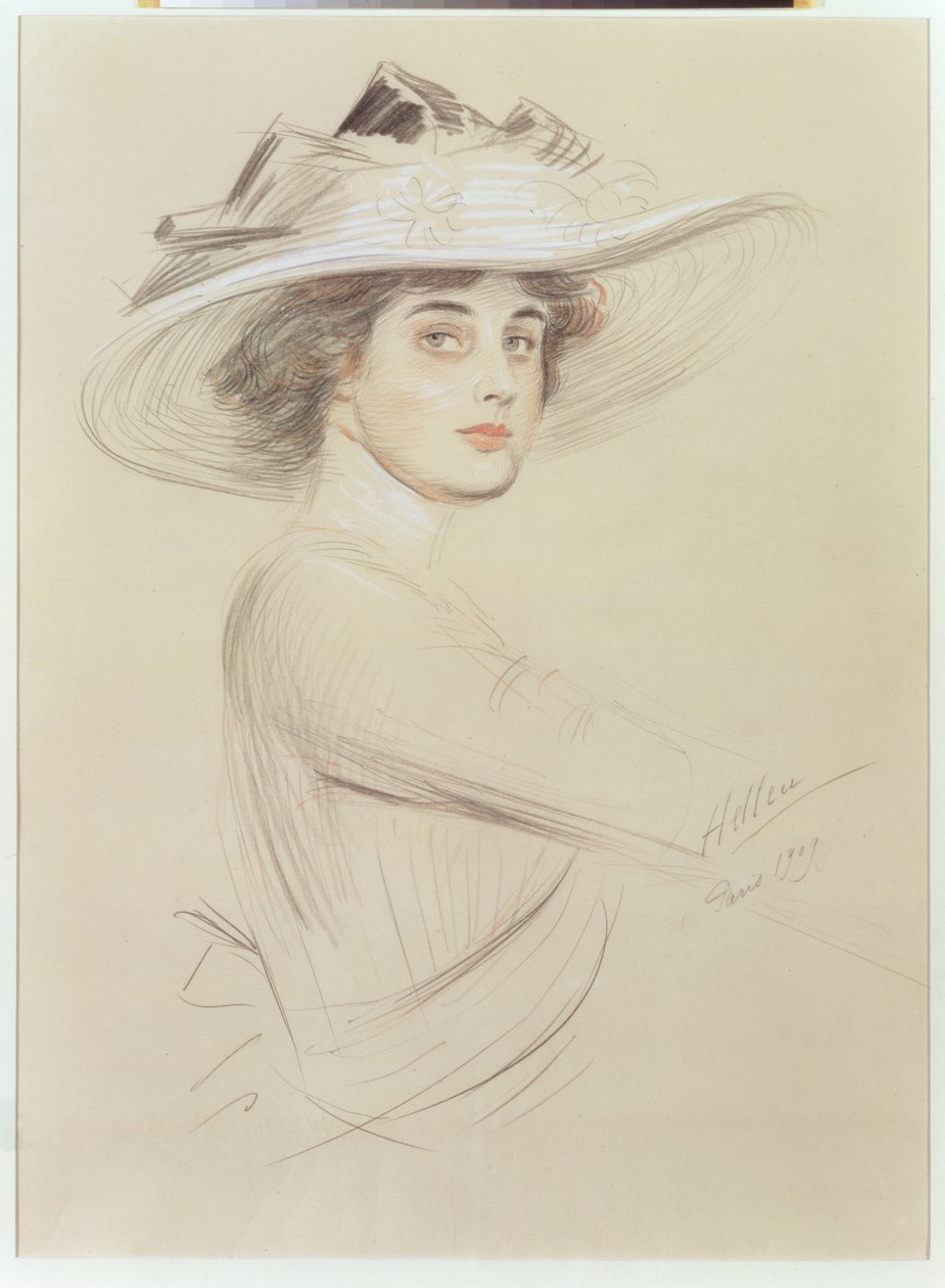 Porträtt av en kvinna, 1909 av Paul Cesar Helleu