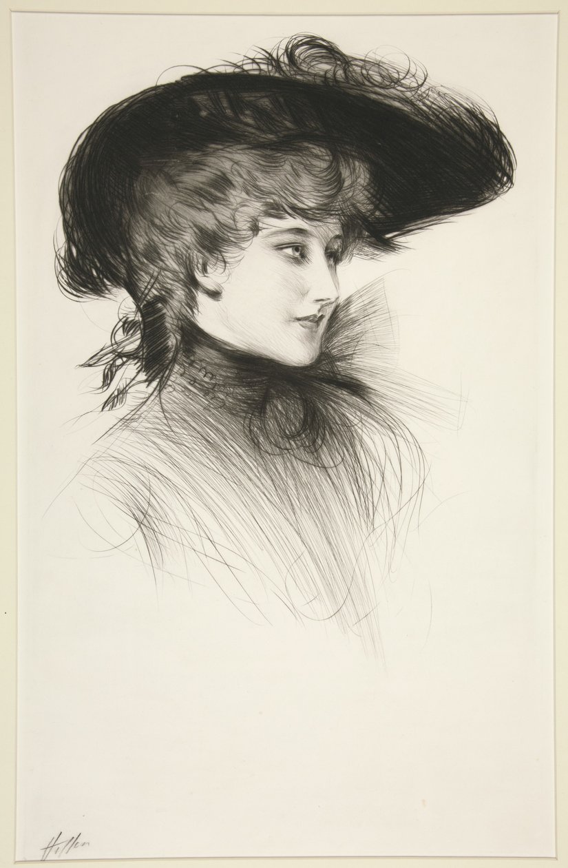 Utan titel (byst av en kvinna) av Paul Cesar Helleu