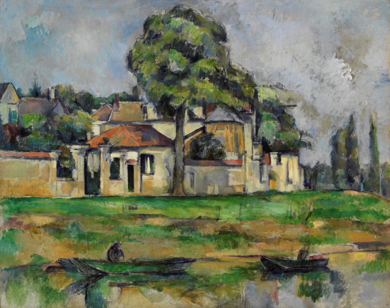 Marnes stränder av Paul Cézanne