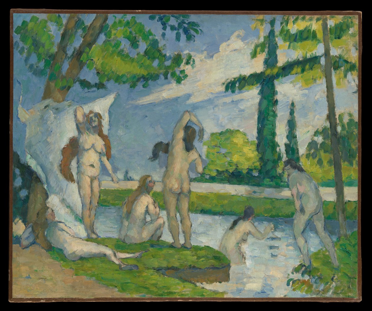 Badande av Paul Cézanne