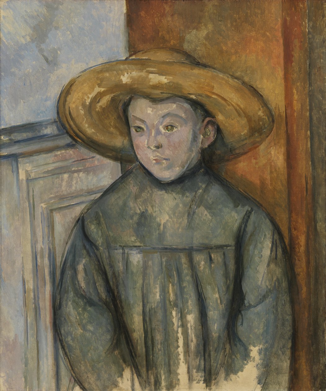 Pojke med stråhatt av Paul Cézanne