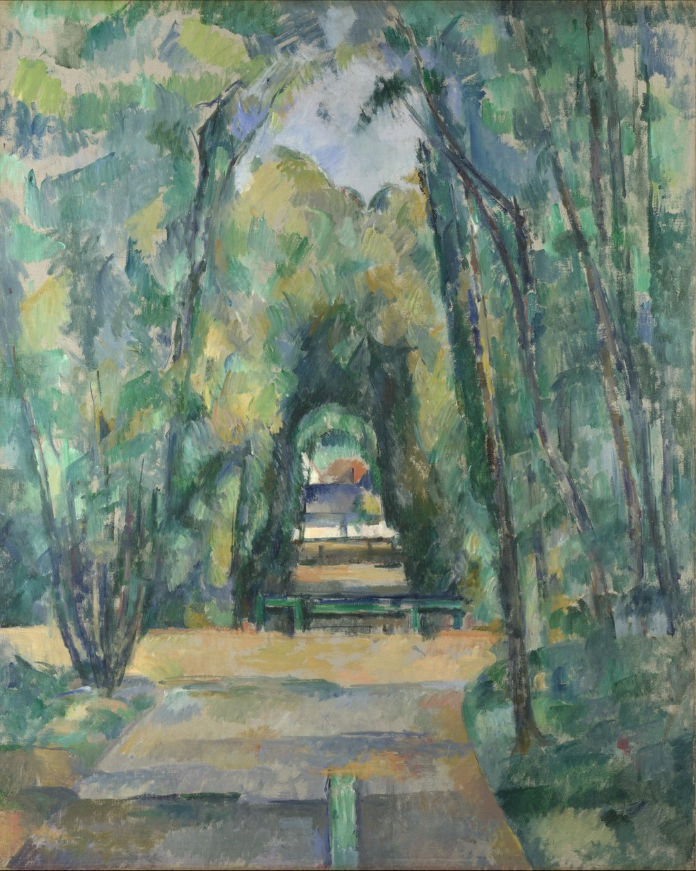 Cezanne, Paul (1839-1906) Avenue at Chantilly Olja på duk 1888 National Gallery, London 82x66 av Paul Cézanne