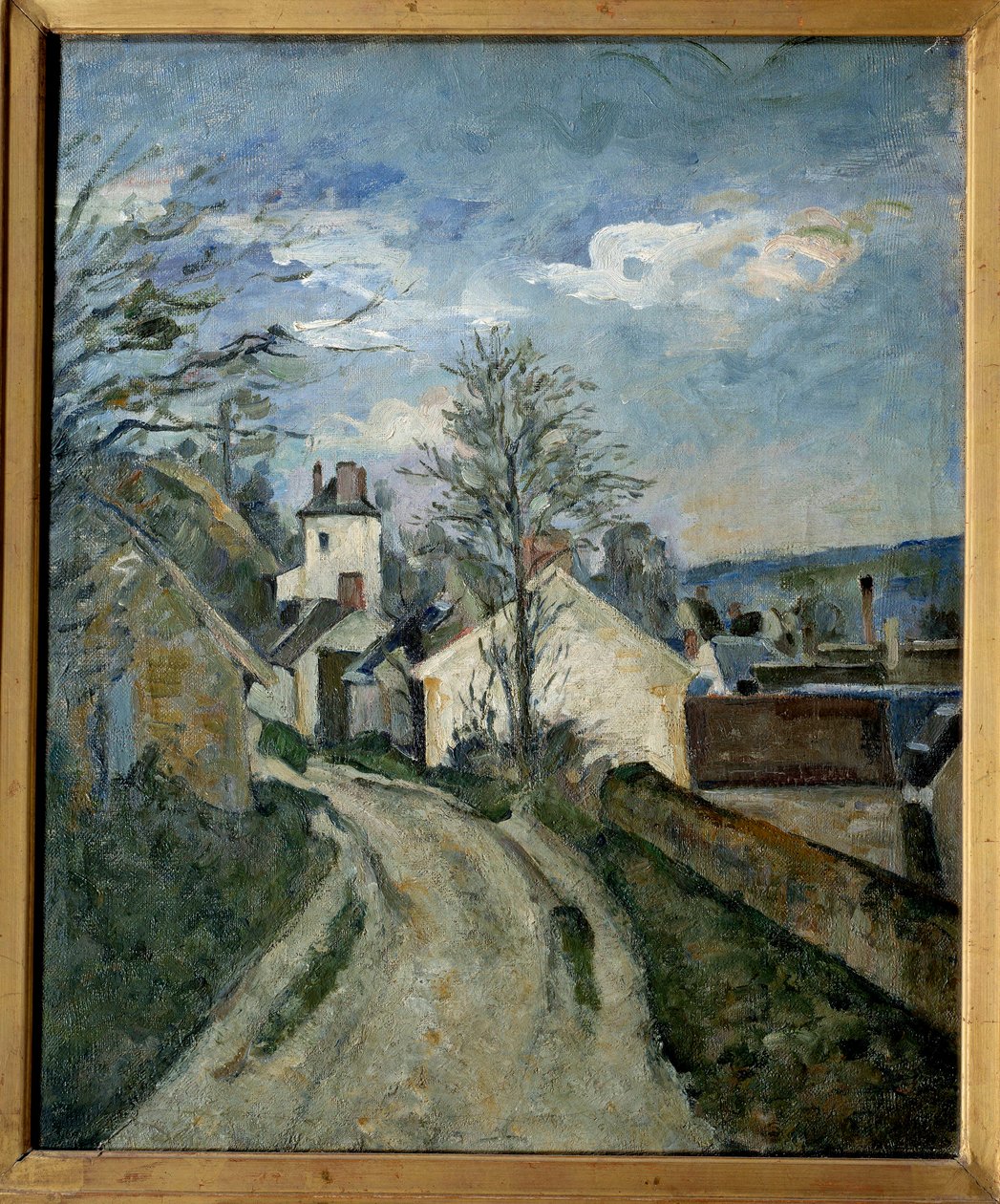 Doktor Gachets hus i Auvers. Målning Paul Cezanne (1839-1906) av Paul Cézanne