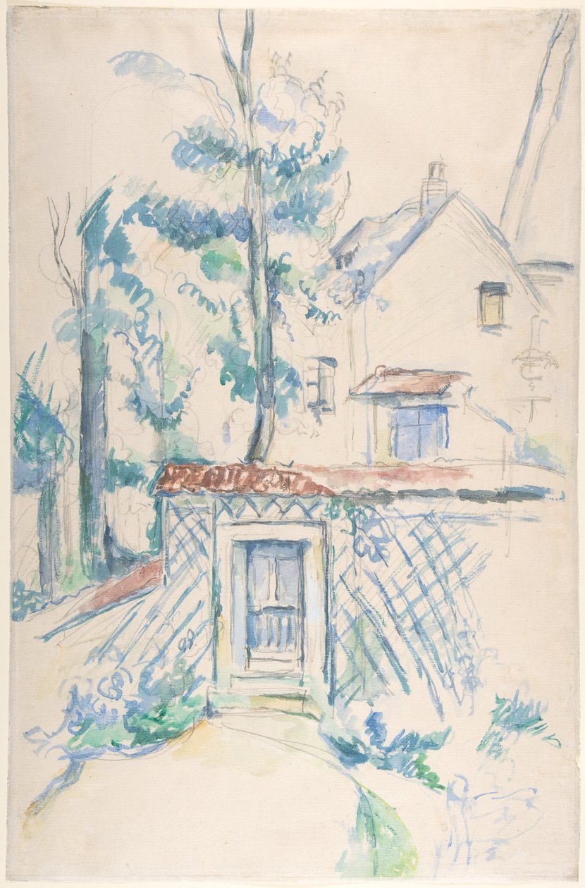 Ingång till en trädgård av Paul Cézanne