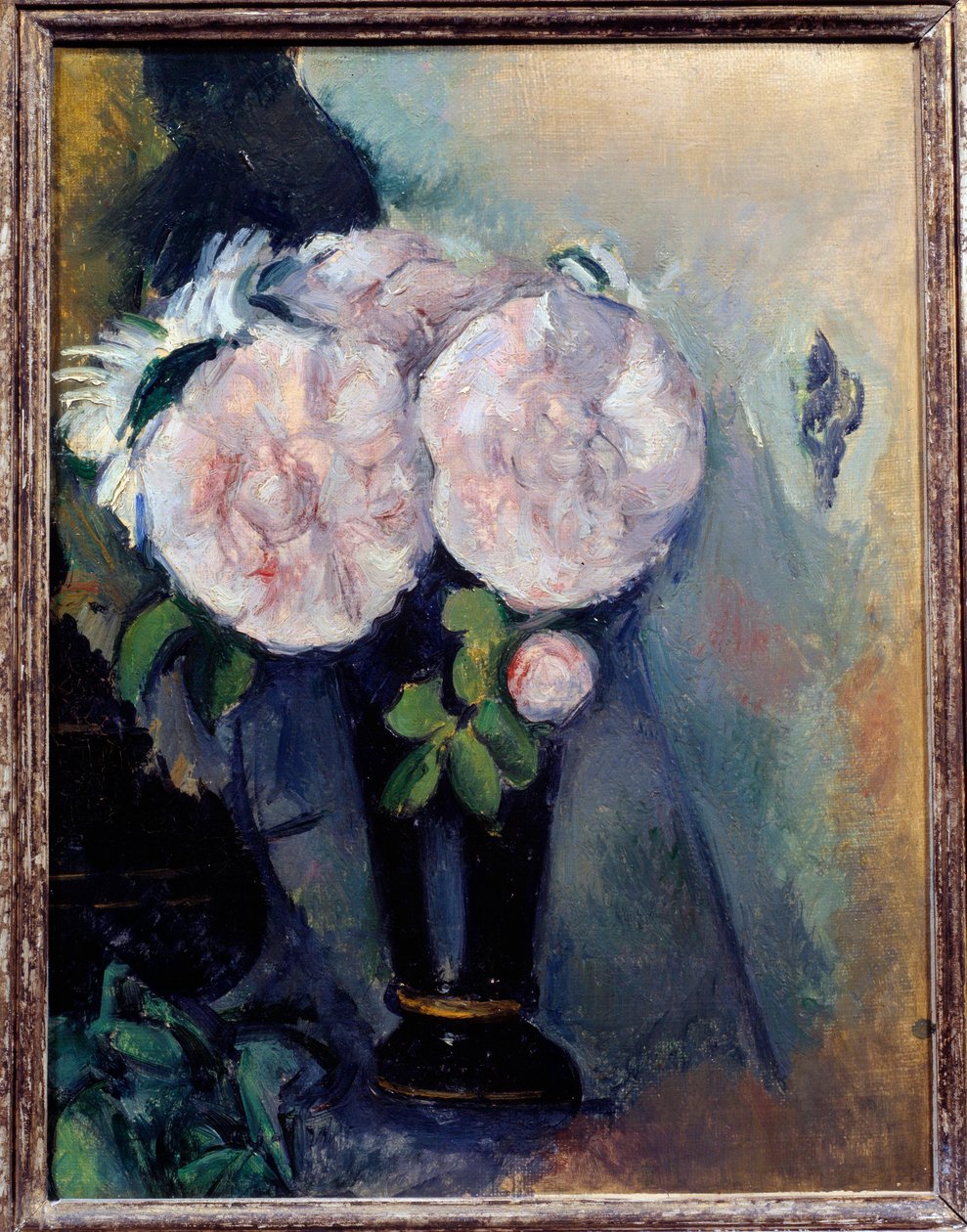 Blommor i en blå vas Målning av Paul Cezanne (1839-1906) 1800-talets sön. 0,3x0,23 m Paris, Musée de l