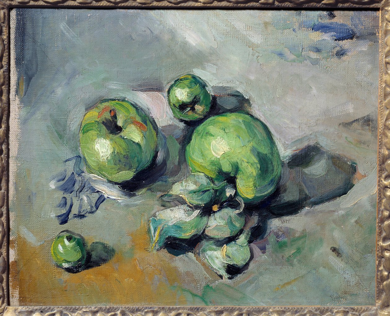 Gröna äpplen. Målning av Paul Cezanne (1839-1906) av Paul Cézanne
