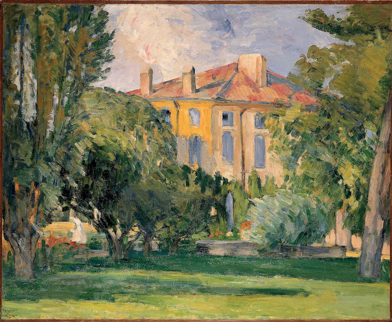 Huset Jas de Bouffan av Cezanne, Paul (1839-1906). Olja på duk, storlek: 59x71 av Paul Cézanne