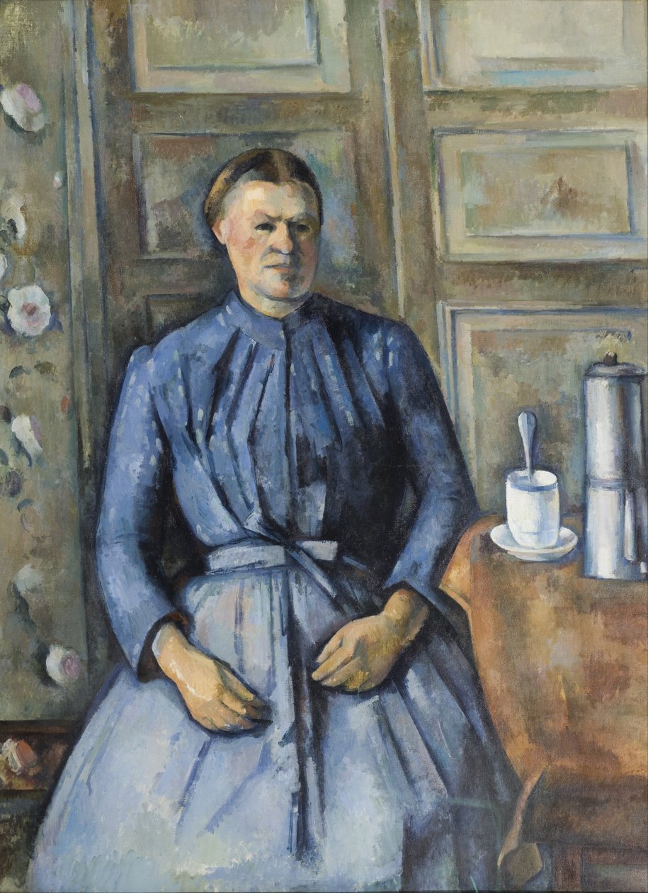 Kvinnan med kaffekannan av Paul Cézanne