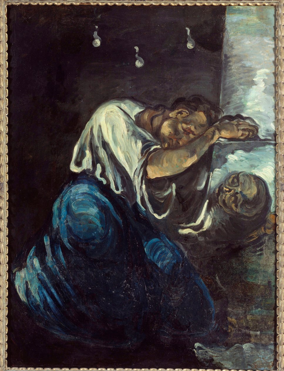 La madeleine ou la pain Målning av Paul Cezanne (1839-1906) 1869 Sön. 1,65x1,25 m Paris, musee d