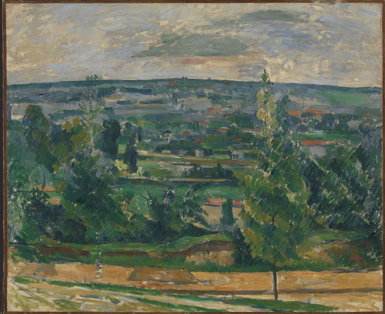 Landskap från Jas de Bouffan av Paul Cézanne