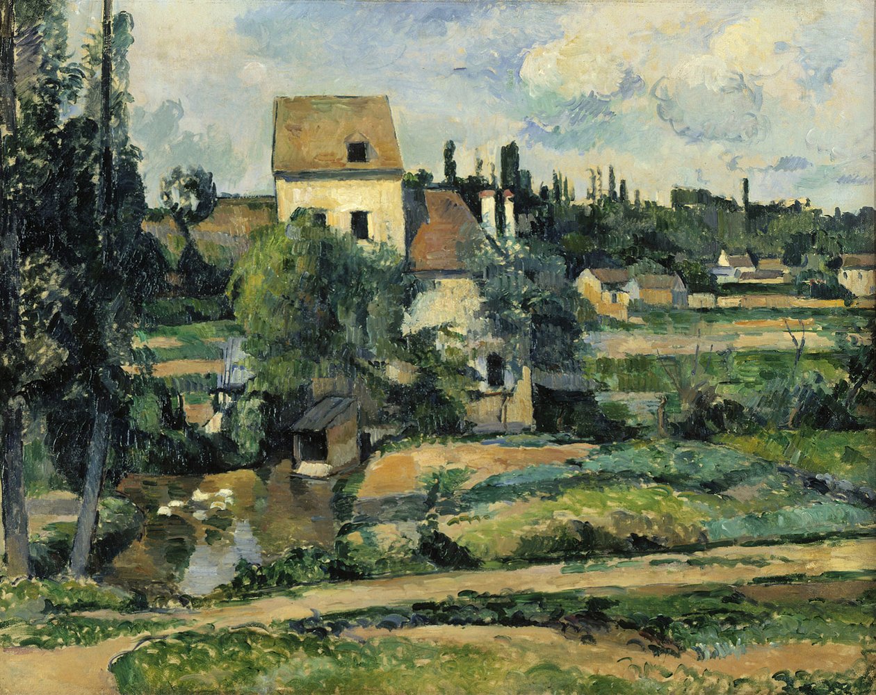 Kvarnen vid Couleuvre i Pontoise av Paul Cézanne