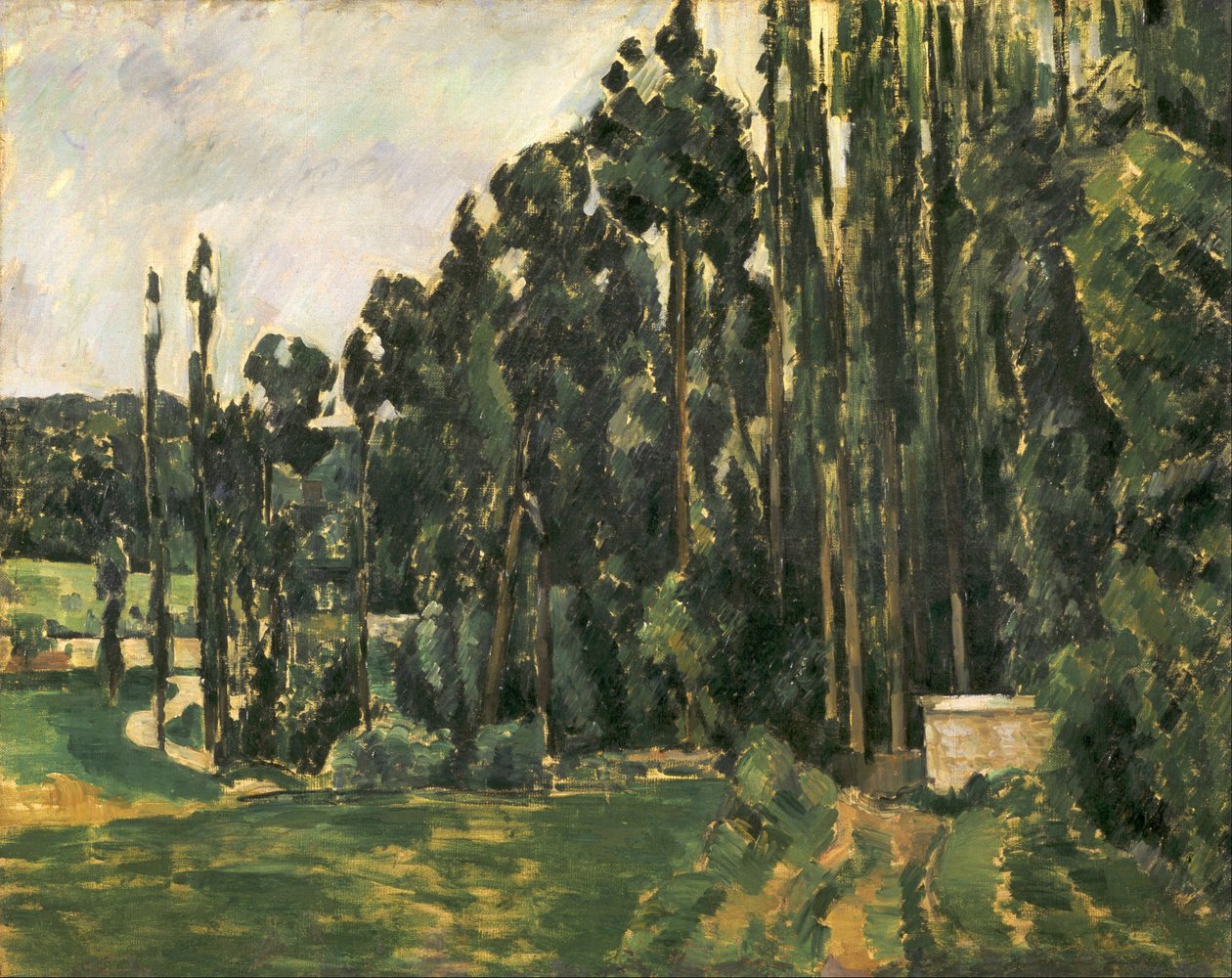 Popplarna av Paul Cézanne
