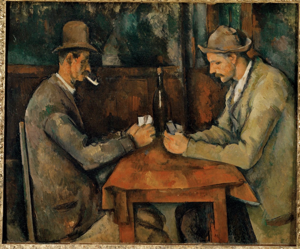 Kortspelarna ... (olja på duk) av Paul Cézanne