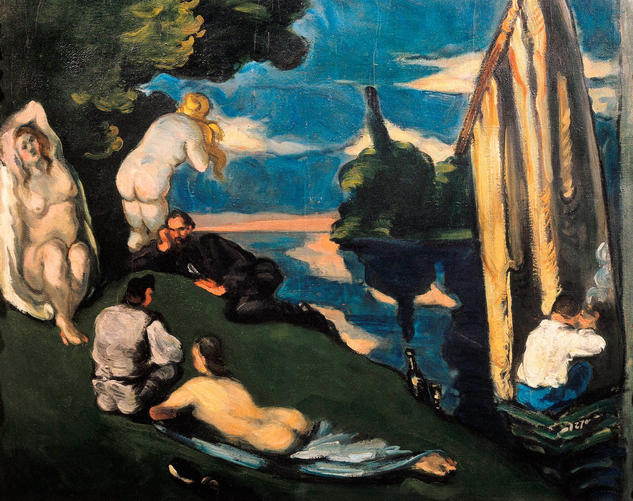 Pastoral eller idyll av Paul Cézanne