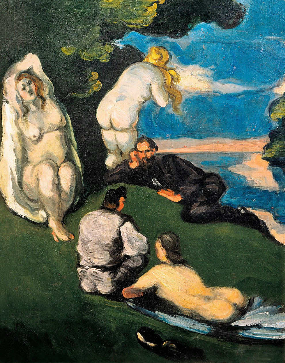 Pastoral eller idyll av Paul Cézanne