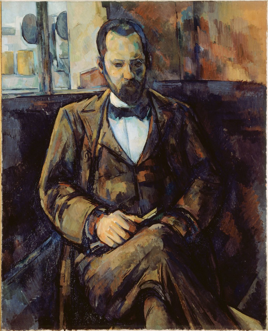 Porträtt av Ambroise Vollard av Paul Cézanne
