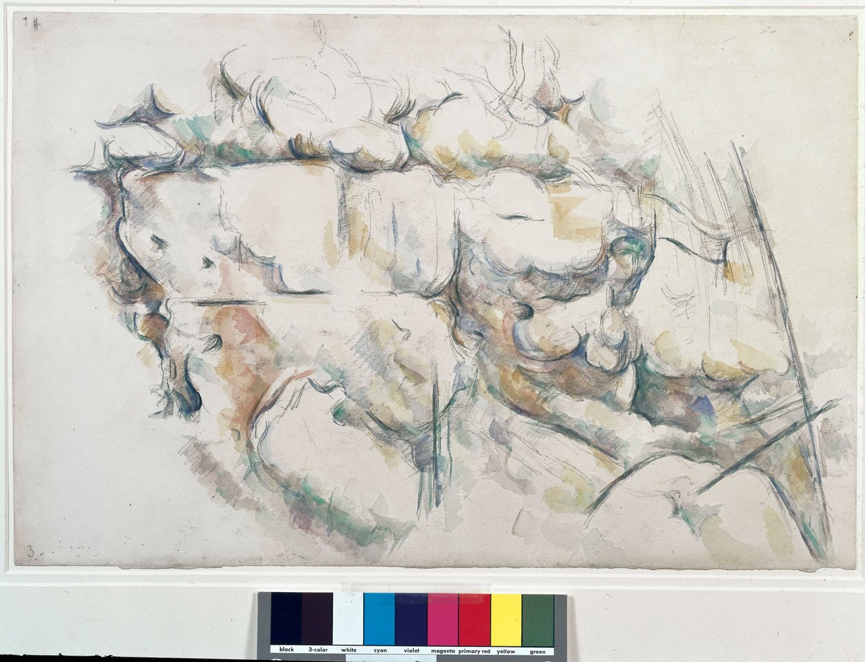 Stenar till Chateau Noir (Chateau-Noir). Målning av Paul Cezanne (1839-1906) av Paul Cézanne