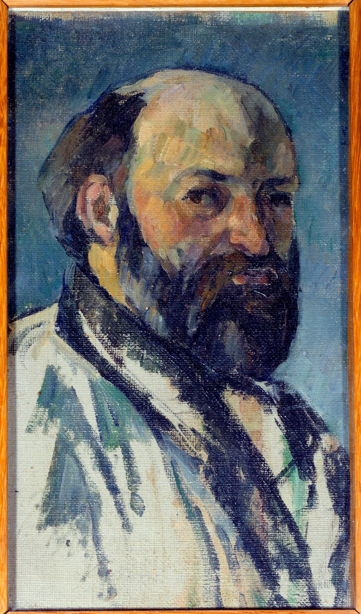 Självporträttmålning av Paul Cezanne (1839-1906) 1877 sön. 0,25x0,14 m Paris, Musee d