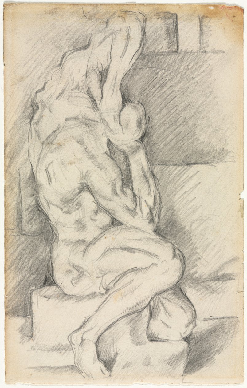 Skiss av anatomisk skulptur (recto) av Paul Cézanne