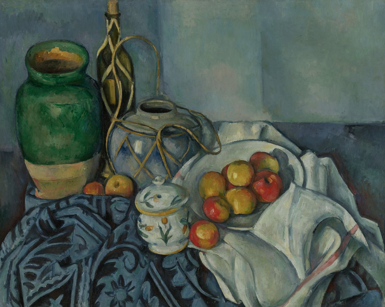 Stilleben med äpplen av Paul Cézanne