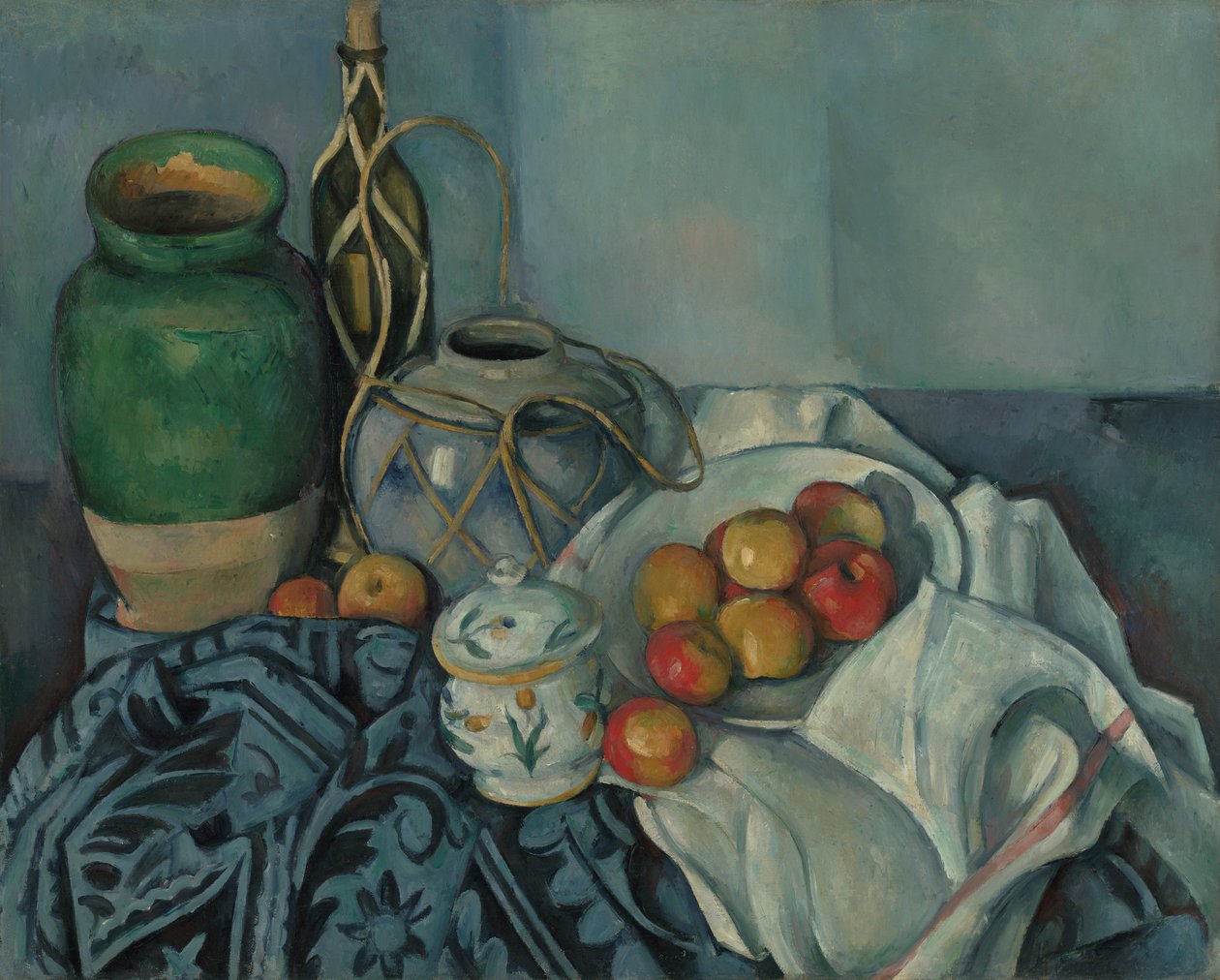Stilleben med äpplen, ca 1893-94 (olja på duk) av Paul Cézanne