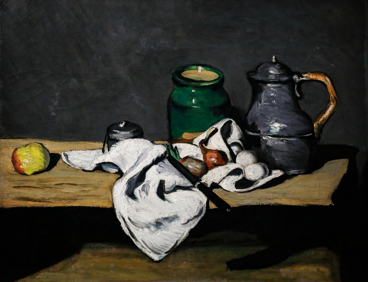 Stilleben med en vattenkokare av Paul Cézanne