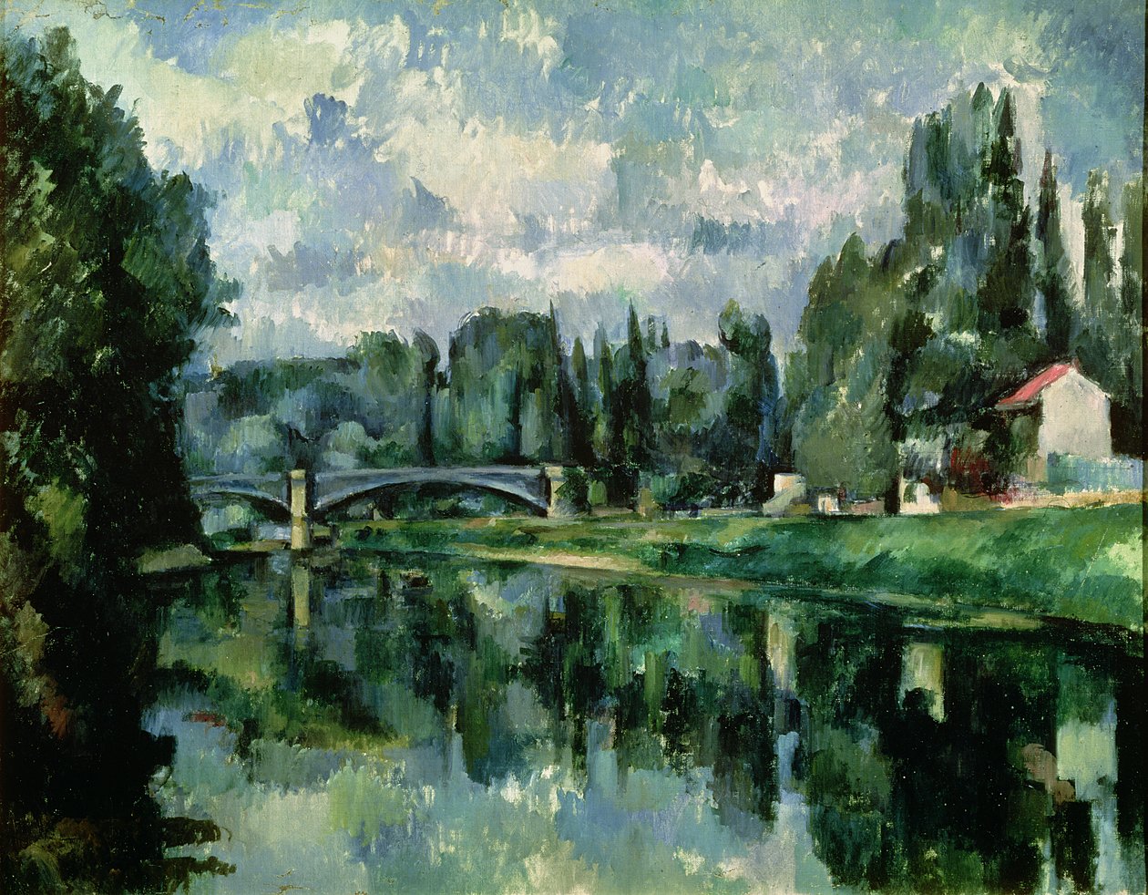 The Banks of the Marne at Creteil, c.1888 (olja på duk) av Paul Cézanne