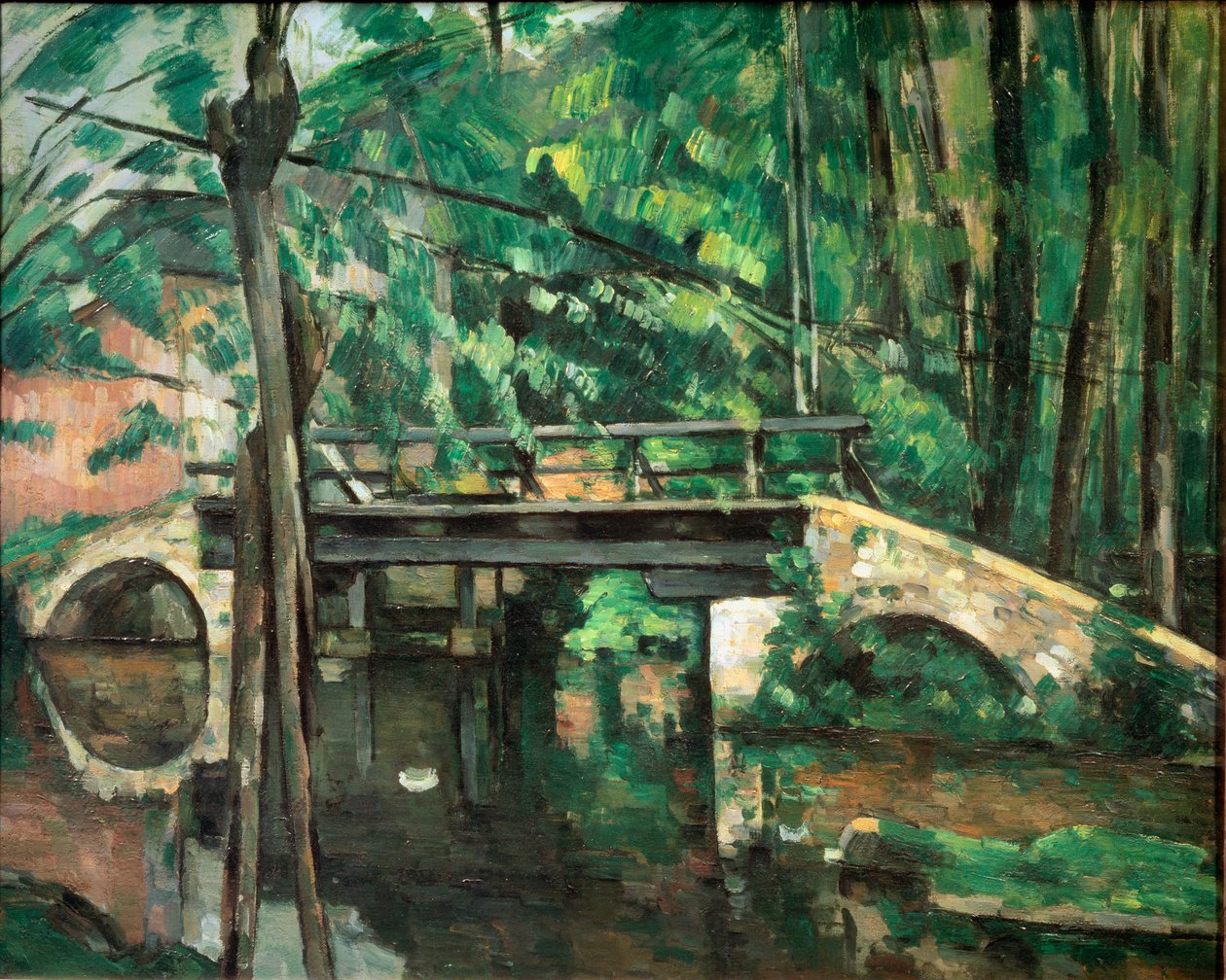 The Bridge at Maincy eller The Bridge at Mennecy, ca 1879 (olja på duk) av Paul Cézanne