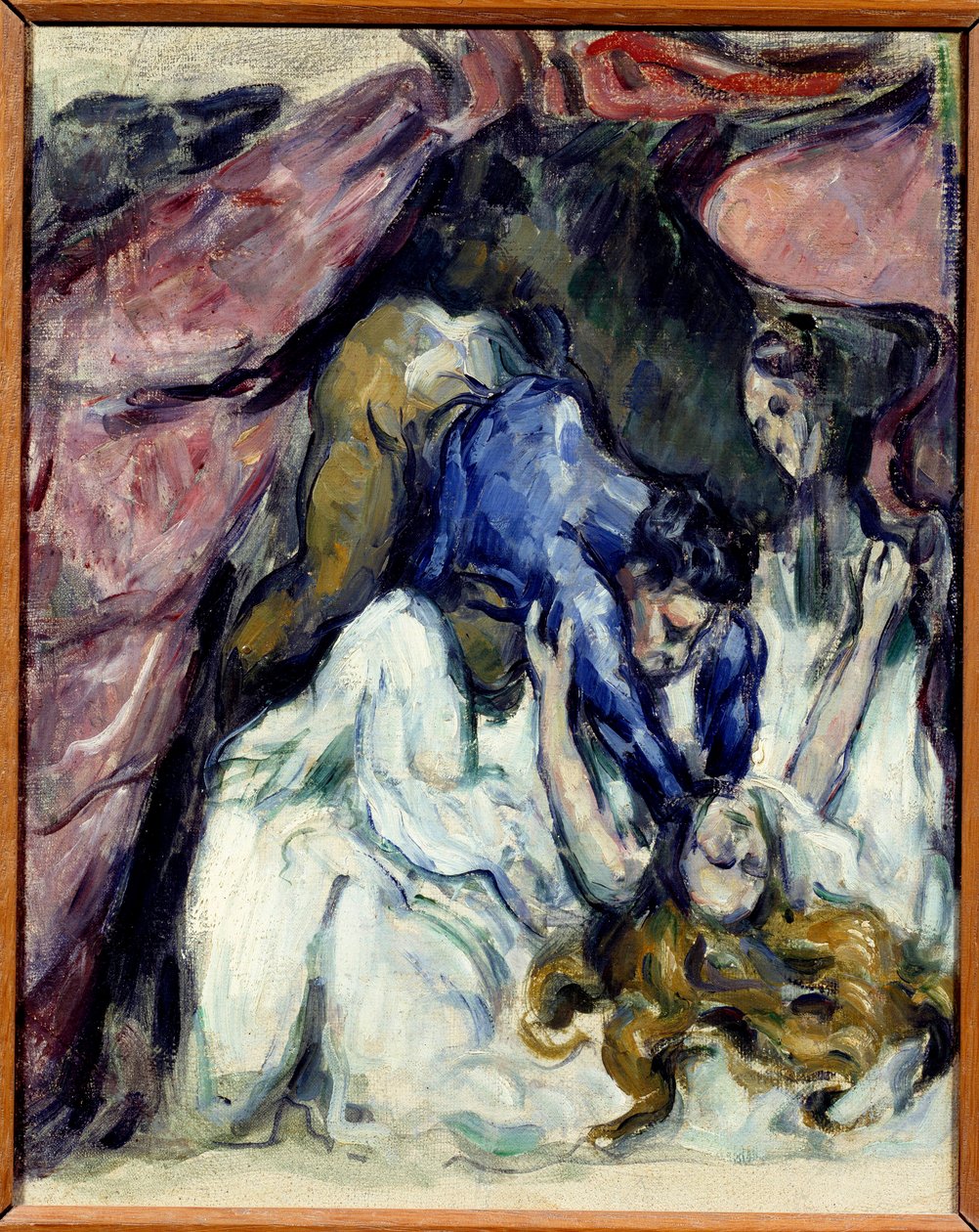 Den främmande kvinnans målning av Paul Cezanne (1839-1906) 1870 sön. 0,31x0,25 m Paris, musee d