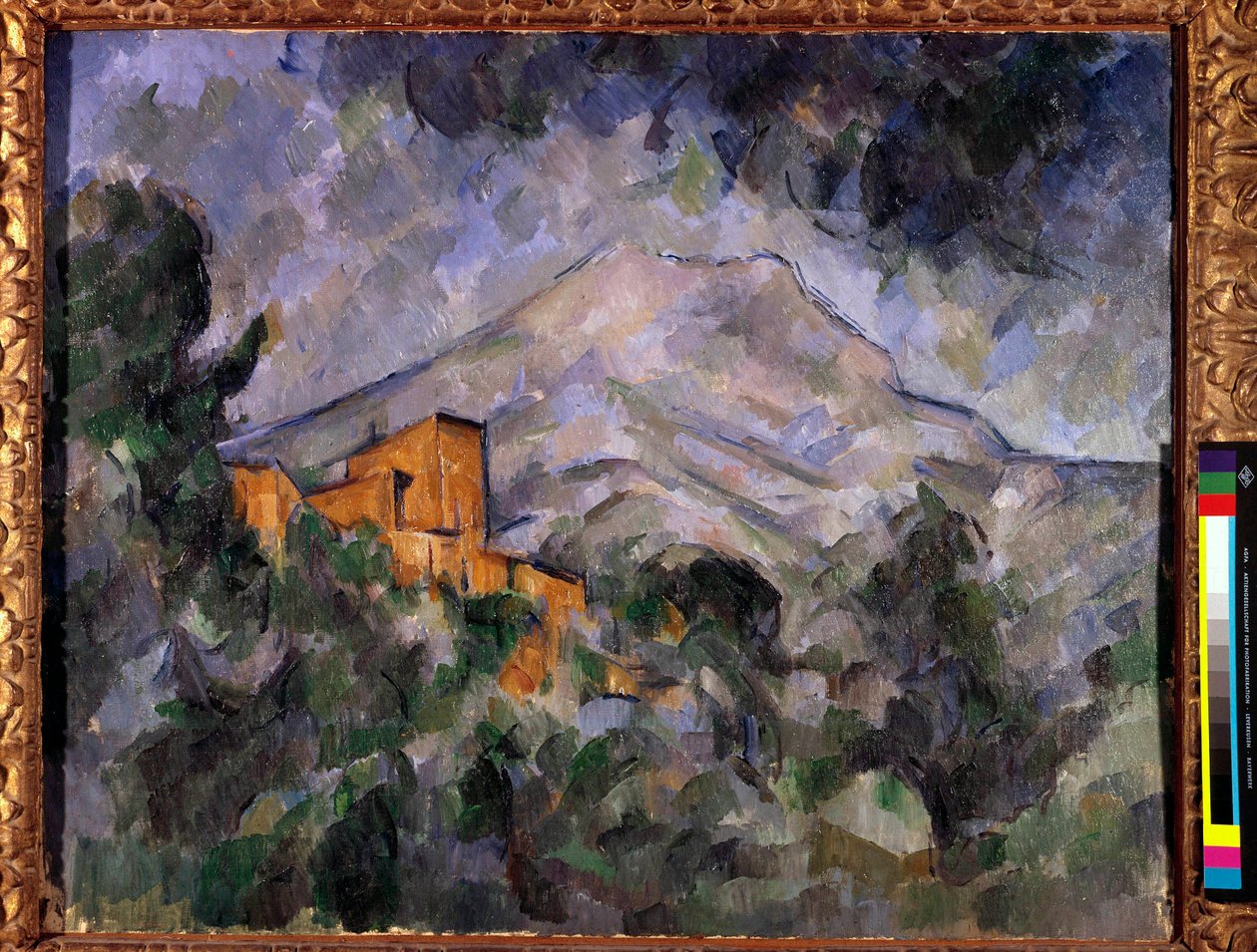The Holy Mountain Victory and the Black Castle Målning av Paul Cezanne (1839-1906) 1904-1906 Tokyo, Bridgestone Museum av Paul Cézanne
