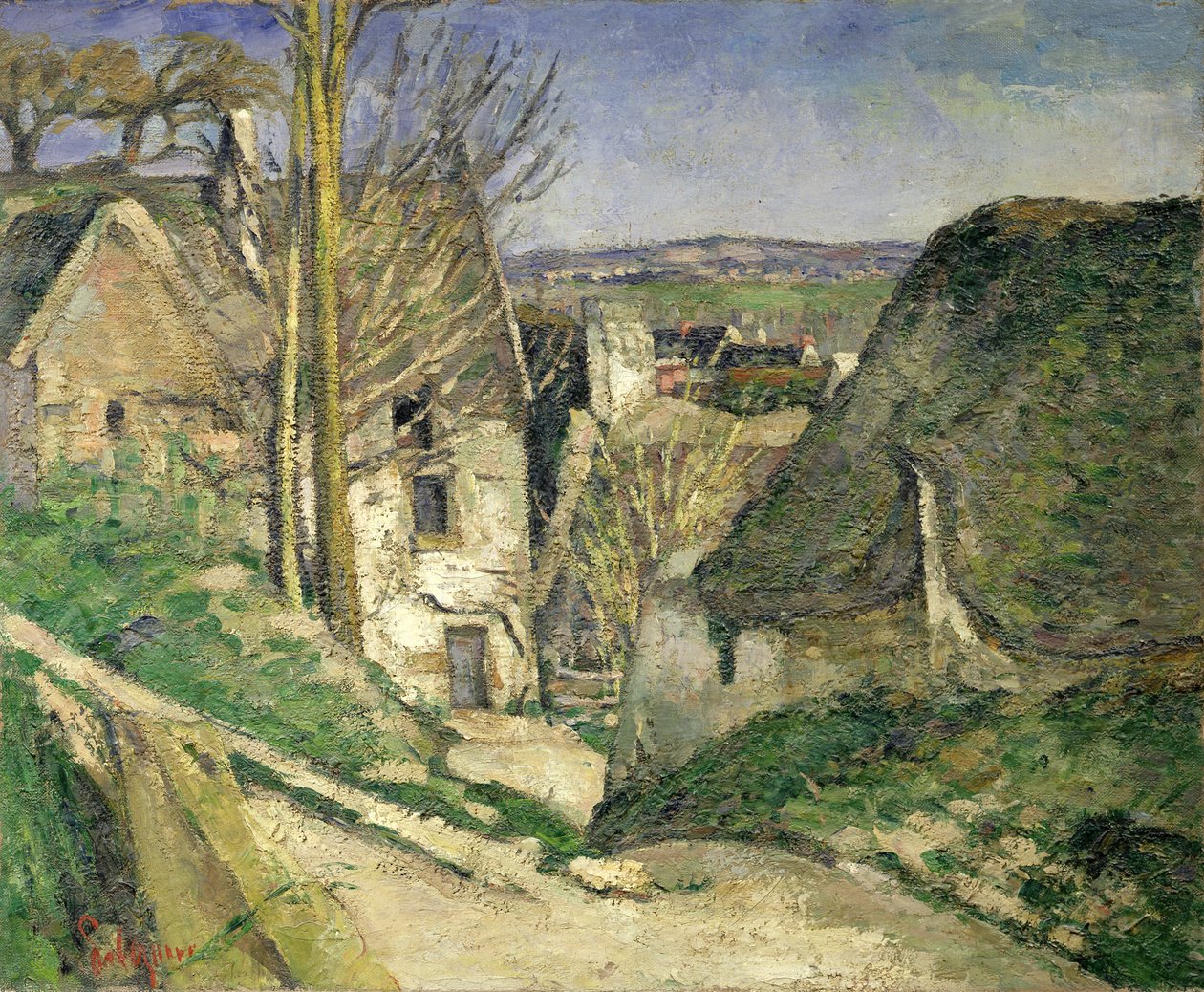 Den hängde mannens hus, Auvers-sur-Oise av Paul Cézanne