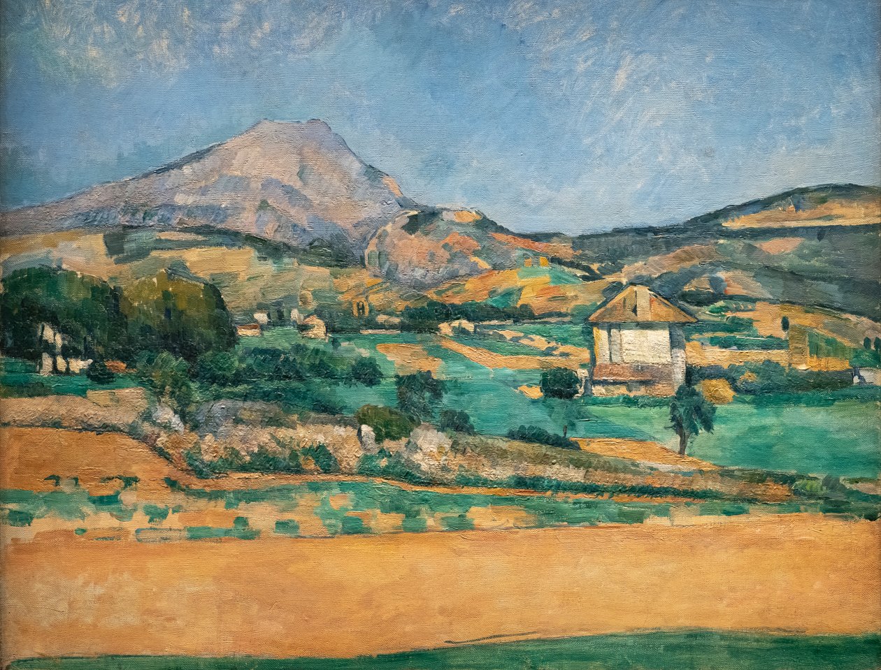 Slätten av Montagne Sainte-Victoire. Utsikt från Valcros av Paul Cézanne