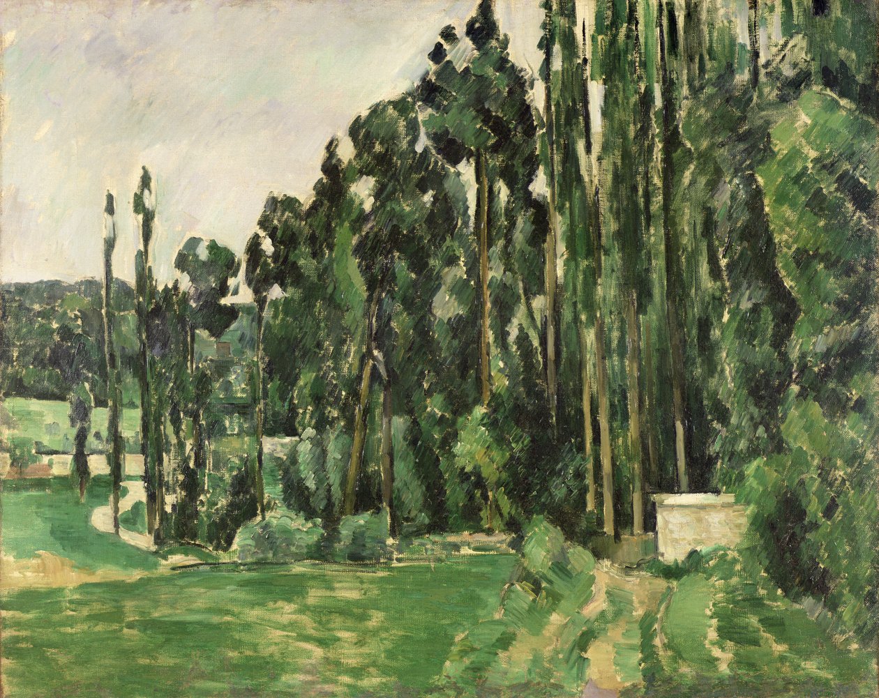 The Poplars, ca 1879-82 (olja på duk) av Paul Cézanne