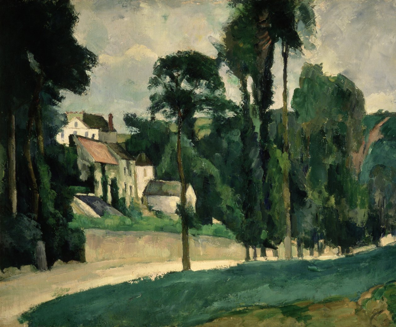 Vägen vid Pontoise av Paul Cézanne