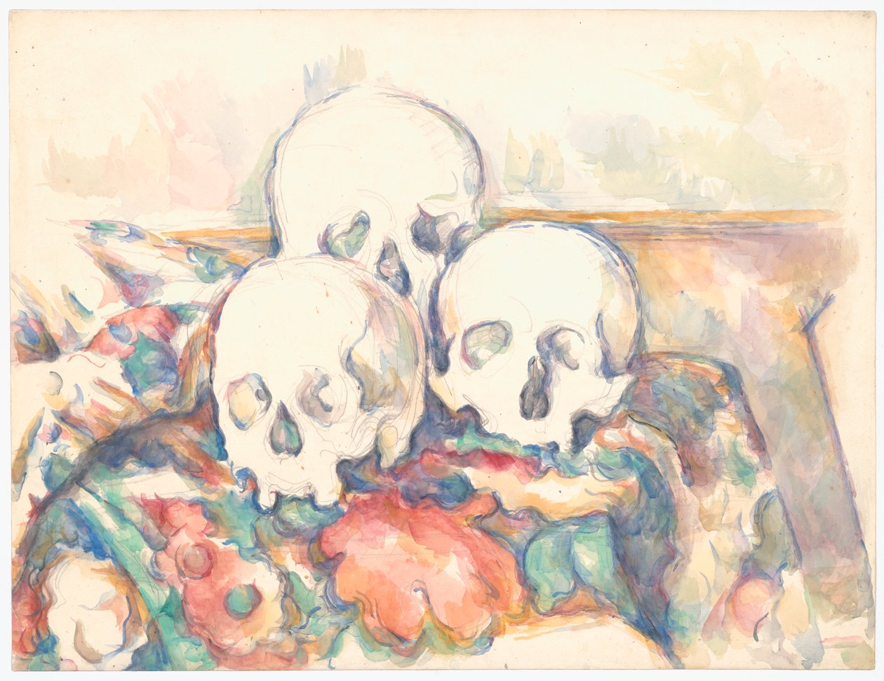 De tre skallarna av Paul Cézanne